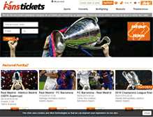 Tablet Screenshot of fans-tickets.com